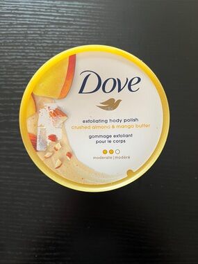 (NWT) Dove Crushed Almond & Mango Butter Exfoliating Body Polish - Yellow